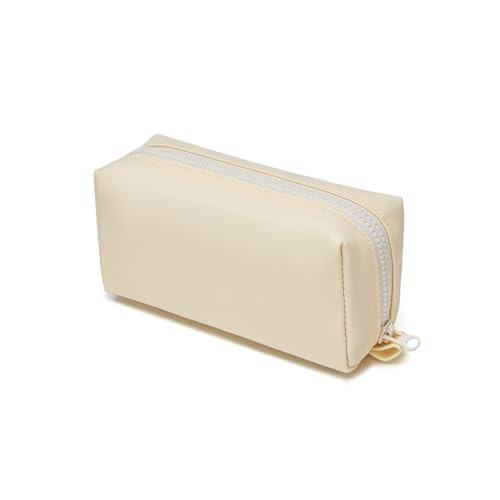 Image of Pencil Case Durable Oxford Pencil Pouch for Pens School Supplies (Cream,Oxford)