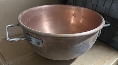 Large Copper Round Chocolate or Candy Making Pot