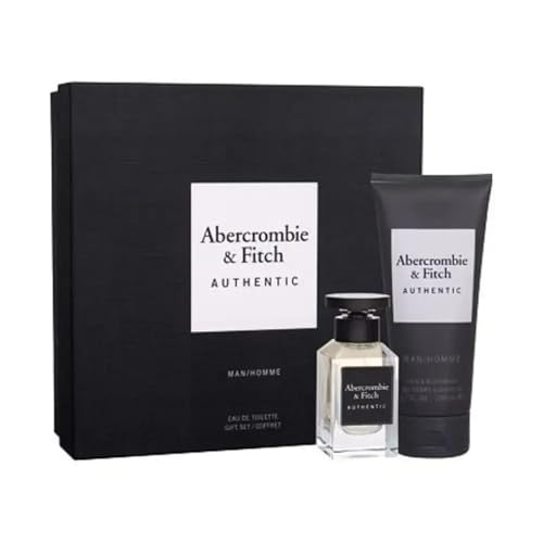 Abercrombie & Fitch Authentic Man 2 Piece Gift Set: Eau De Toilette 50ml - Hair & Body Wash 200ml