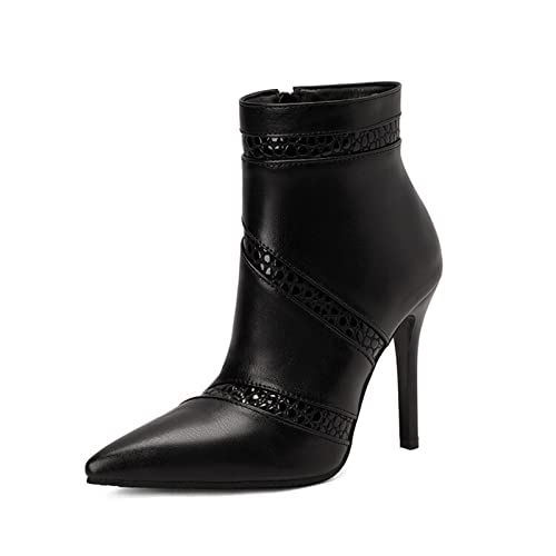Bottines à talon stiletto 11cm pour femme | Boots pointus de soirée