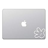 カインドストア MacBook Air/Pro 11 / 13インチ マックブック ステッカー シール ミッキー ハンド Mickey ホワイト M750-W