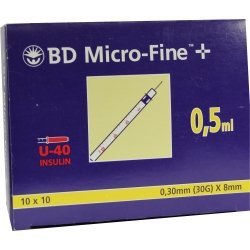 B-D Micro-Fine U 40, 100 x 0,5 ml