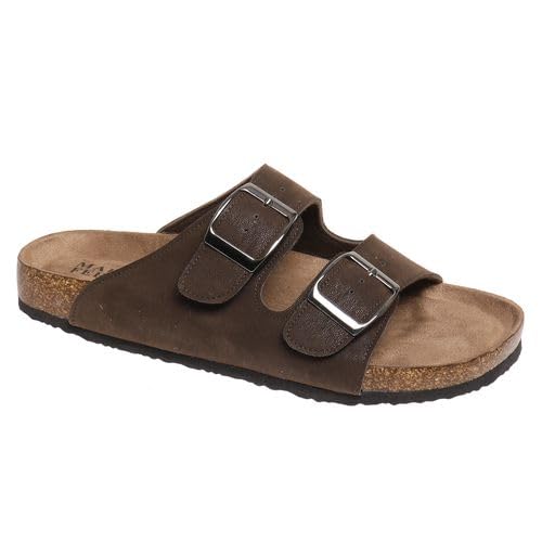 Marco Ferrara Men’s Bona-2 Slide Sandal, Adjustable Buckle