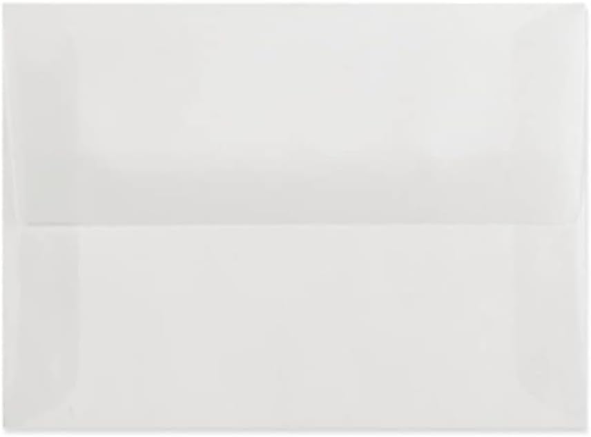 Crystal Clear Transparent Invitation Envelopes - Secure Moistenable Adhesive Seal, Various Sizes for Catalogs, Booklets, Business Materials, Card and Wedding Envelopes. (250 Pc). (A9-5.75" x 8.75")