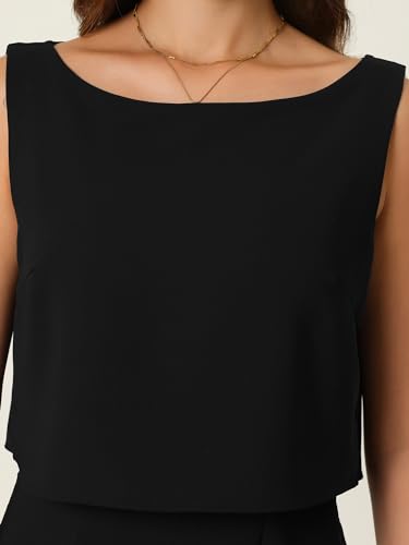 Women's Boat Neck Pencil Dresses Funeral Sheath Dress4