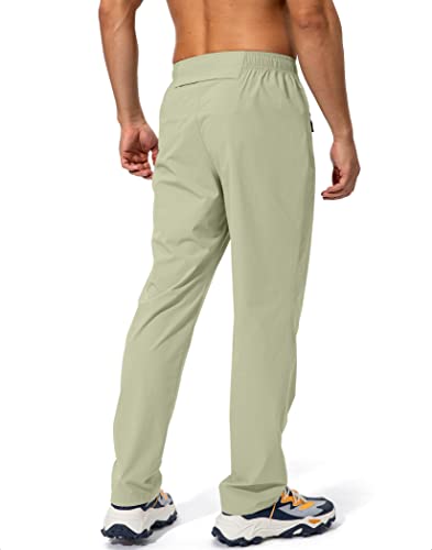 Image of Pudolla Men's Workout Athletic Pants Elastic Waist Jogging Running Pants for Men with Zipper Pockets