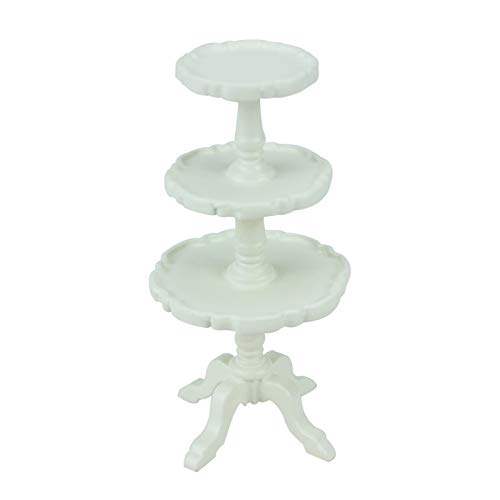 Meuble miniature en bois blanc 1/12 fin pour petits espaces