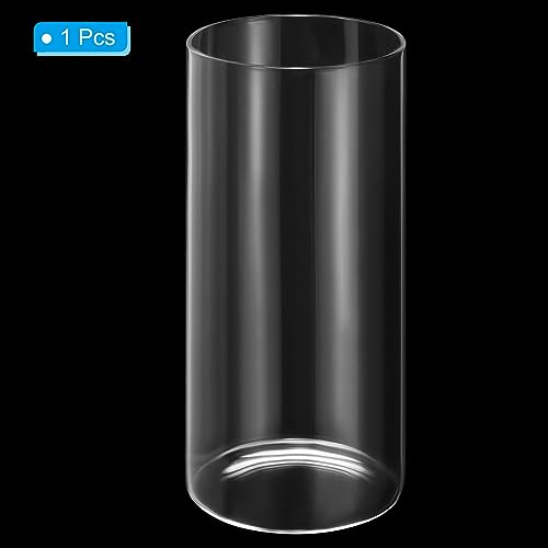 PATIKIL Clear Glass Cylinder Vase, 7.1" Tall x 3.1" Dia, 750ml, Tabletop Flowers Vase, Floating Candle Holder, Wedding Centerpieces - Image 3