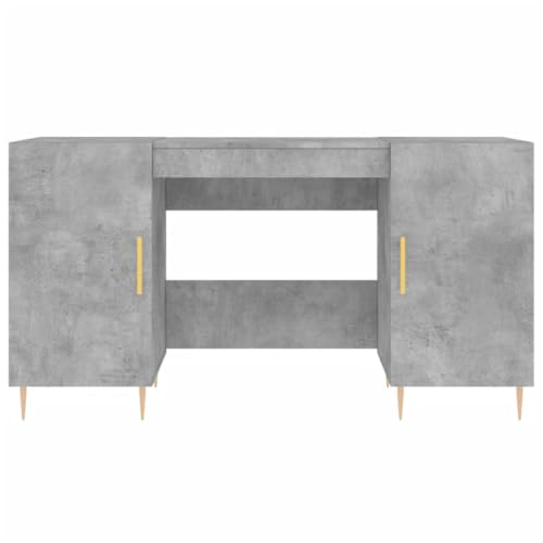 Bureau 140x50cm avec 4 compartiments de rangement pour petits espaces