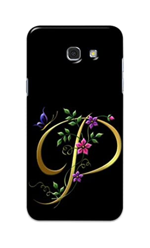 Image of Printed Hard Back Cover Case for Samsung Galaxy A7 2017 Back Cover (Alphabet P) -1803