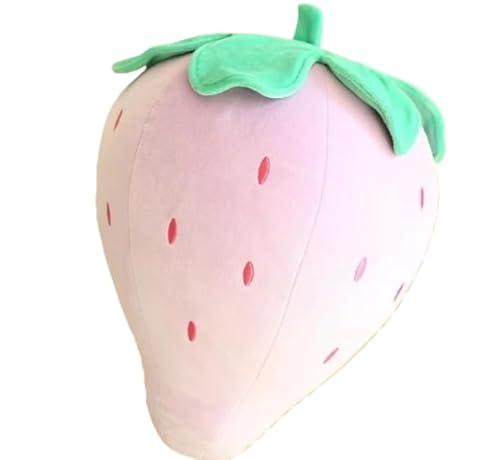 LumingLightいちご 抱き枕 リアル ぬいぐるみ イチゴ お食べ物果物 おもちゃ かわいい ふわふわ クッション 飾り物 35cm お誕生日 プレゼント 背もたれ ぬいぐるみ 洗える お祝い 赤 インテリア 赤ちゃん (20cm,パープル) [並行