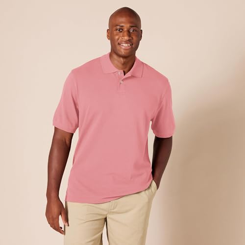Image of Amazon Essentials Men's Regular-Fit Short Sleeve Cotton Pique Polo Shirt (Available in Big & Tall)