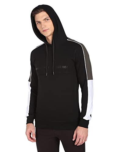 Image of Arrow Men's Cotton Hooded Neck Sweatshirt