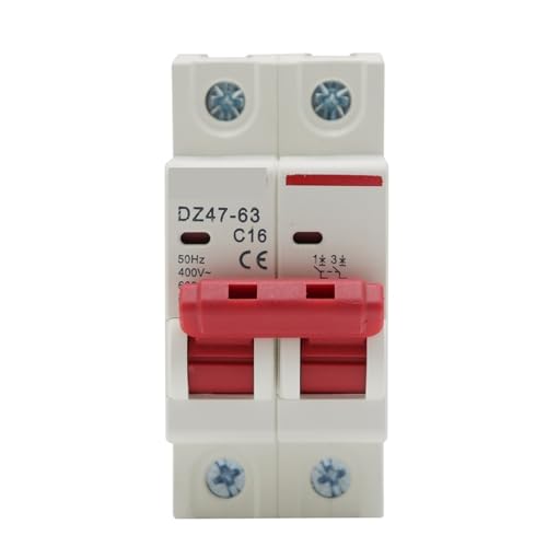 Mini disjoncteur 25A 2P C Type rail 35mm pour tableau électrique triphasé 400V - 6