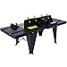 Electric Router Table, Universal Benchtop Router Table Top with Steel Stand & Adjustable Fence, Wood Working Precise Routing Table Craftsman Tool for Woodworking, Black