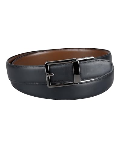 Men's Two-in-one Reversible Custom Fit Easy Adjust Compression Buckle Belt3