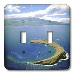 Interrupteur double haut de gamme motif Hawaii Douglas Peebles 3dRose lsp_89636_2