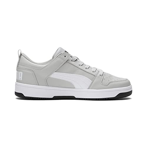 PUMA Puma Mens Rebound Layup Sneaker, Harbor Mist- Mens White, 11.5