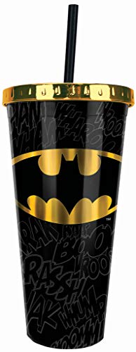 Image of Spoontiques Batman Foil Cup w /Straw