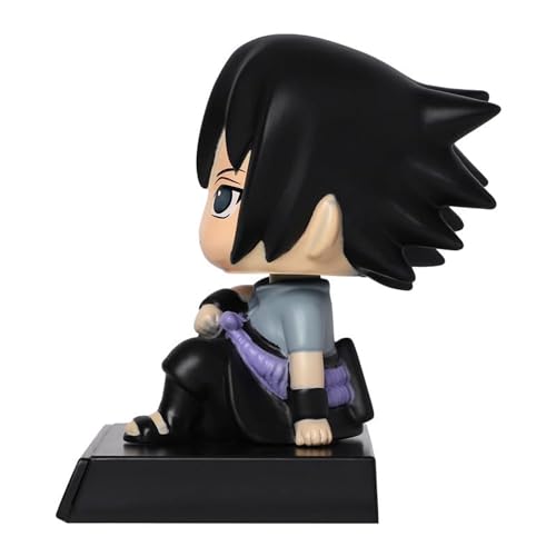 Image of AUGEN Super Hero Sasuke Uchiha B Action Figure Limited Edition Bobblehead with Mobile Holder for Car Dashboard, Office Desk & Study Table (Pack of 1)