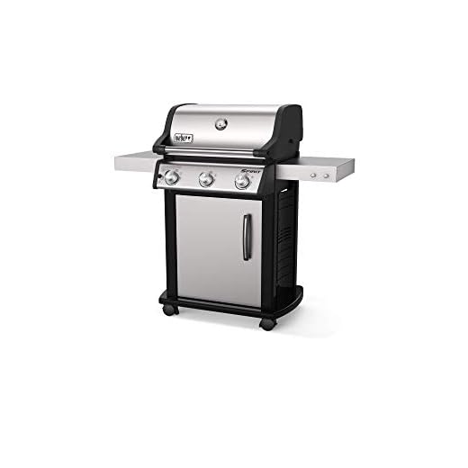 Weber Spirit S-315 Liquid Propane Gas Grill, Stainless Steel