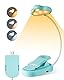 EDISHINE Leselampe Buch Klemme, USB wiederaufladbare Buchlampe, Led Bett Lesezeiche, 3 Farbmodi & Stufenlos Dimmbar, Leselicht Geschenk für Kinder, Bücherwürmer(Blau)