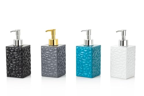 Image of Liquid Soap Dispenser with Toothbrush Holder | Refillable Plastic Hand Wash & Lotion Dispenser for Kitchen, Bathroom & Wash Basin | Ideal for Shampoo, Sanitizer (400Ml,Multicolor)