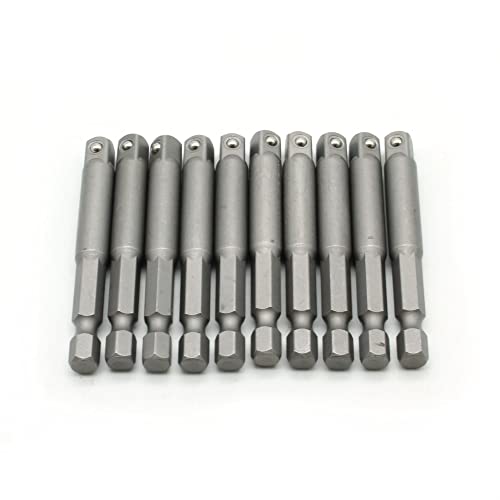 Temo 10 Pc 1/4 Inch Power Socket Extension Adapter Bit Set For Impact Driver #TOP1