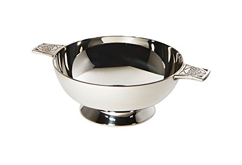 Celtic Handle Silver Plated Quaich - 3