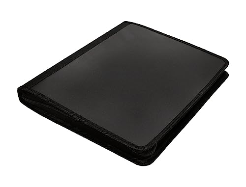 Liderpapel Ringbuch mit 4 Ringen, 25 mm, Polypropylen, Reißverschluss, 4 Innentaschen mit farbigem Rand