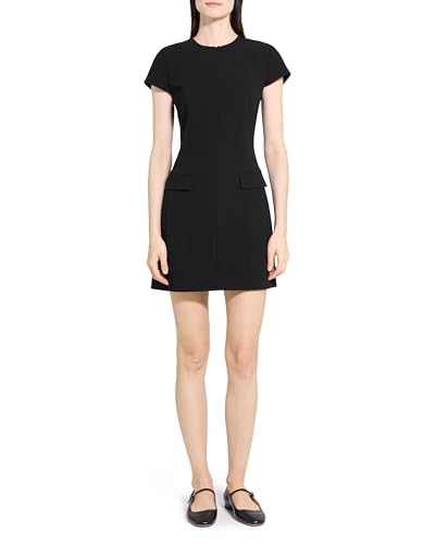 Image of Theory Women's Tailor Zip Mini Dress