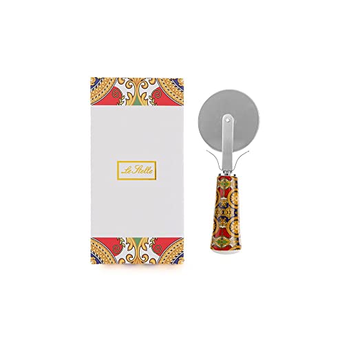 Generico Bomboniera per Matrimonio - TAGLIAPIZZA in Scatola Regalo - Taglia Pizza Idea Regalo Nozze bomboniere - Vari Modelli E Design (Royal Carousel)