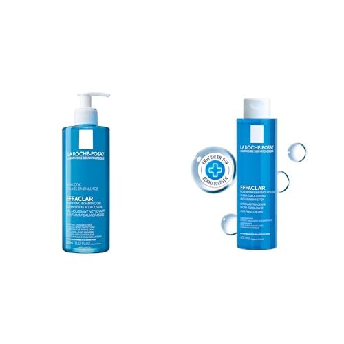 La Roche Posay Yağlı Ciltler İçin Cilt Bakım Seti: Effaclar Yüz Temizleme Jeli 400 ml & Sıkılaştırıcı Tonik 200 ml