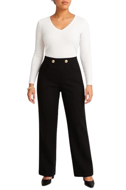 Women’s Black Straight Fit Leggings | Stretchable Lycra Blend Pants | Comfortable Stylish Slim Bottoms for Women-image-22