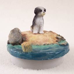 Conversation Concepts Miniature Shih Tzu Black & White w/Sport Cut Candle Topper Tiny One 