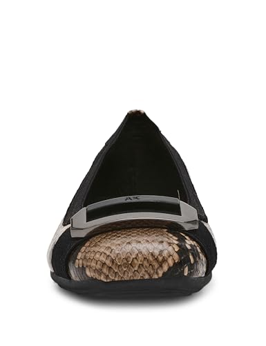 Image of Anne Klein Uplift Flats for Women - Textile Upper and Lining - Stretch Collar - 90 Flexibility - Square Cap Toe