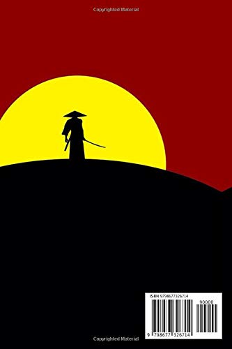 Notebook: Samurai Setting Sun Theme Cover Journal Cahier: 6 x 9 120 Lined Pages Notebook for Notes Ideas, Observations, Sketches - Image 2
