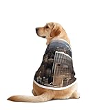 Pull pour chien facile à porter : dispose d'un design simple qui vous permet d'habiller votre animal de compagnie en quelques secondes (pas de boutons ou de fermetures éclair difficiles), cette chemise pour chien à imprimé New York Fashion City évite de stresser les chiots agités ou anxieux pendant l'habillage.