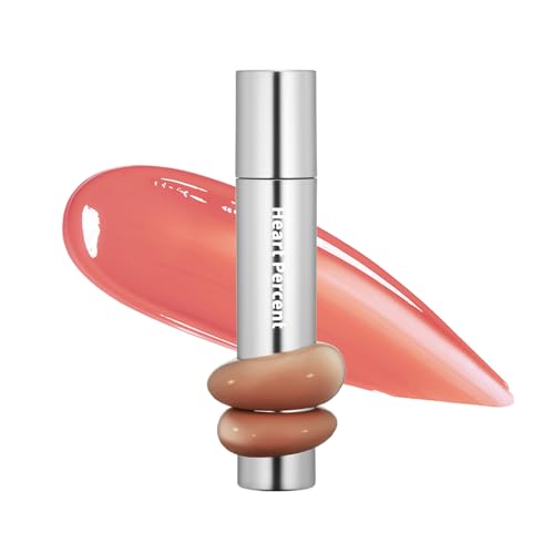 Heart Percent Dote On Mood One Way Glowy Tint, Glass-like High Shine Glossy Finish w/Long-Lasting Luminous Color Lip Stain for Glowy Look, 10.Fig Jam