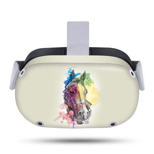 Head Case Designs Officially Licensed Mark Ashkenazi Horse Art Mix Vinyl Sticker Skin Decal Cover Compatible with Meta Quest 2