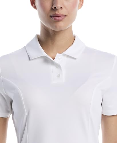 Callaway Women's Short Sleeve Golf Polo Shirt Brilliant White - image 3