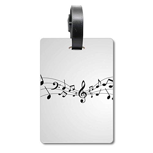Étiquette de sac de musique suspendue lisible pour repérer sa valise