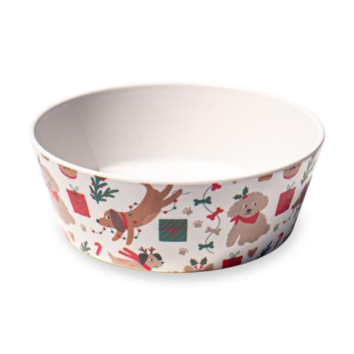 アボードホームウェア ホリデーウィムジー 犬 猫 食器 Mサイズ 中型犬 餌入れ ご飯皿 ペットフードボウル 水飲み 滑り止め 食洗機対応 おしゃれ 割れにくい プラスチック BPAフリー PE24134182