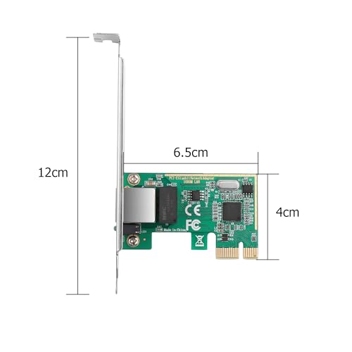 Tarjeta de red PCIe YAODHAOD, adaptador Ethernet Gigabit para escritorio, 10/100/1000 Mbit/s, interfaz PCIe de 32 bits, compatible con Windows 11/10/8.1/8/7/XP/2000 miniatura 6