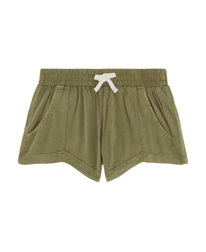 Image of Billabong Girls' Mad for You Elastic Waist Pull-on Shorts, Side Seam Pockets, Casual & Comfortable