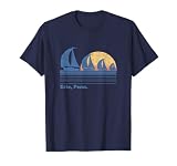 Erie PA Sailboat T-Shirt Vintage 80s Sunset Tee T-Shirt