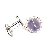 Gemelos, Carta Astral De Piscis, Proyección Holográfica De Píxeles, Regalo De La Suerte, Piscis, Doce Signos Del Zodiaco, Hebilla De Puño Personalizada, Accesorio De Camisa, Regalo Para Novio Cont