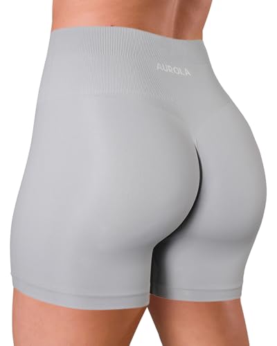 Image of AUROLA Dream Collection Women Workout Shorts High Waist Gym Shorts, Scrunch Butt Seamless Athletic Shorts