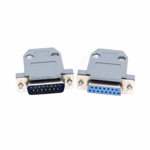 Image of 5pcs D-SUB 9 15 25 37 Pin Male Female PCB Connector with Set Screw Plug Socket Adapter Right Angle 2 Rows DB9 /15 /25 /37(15P Female)