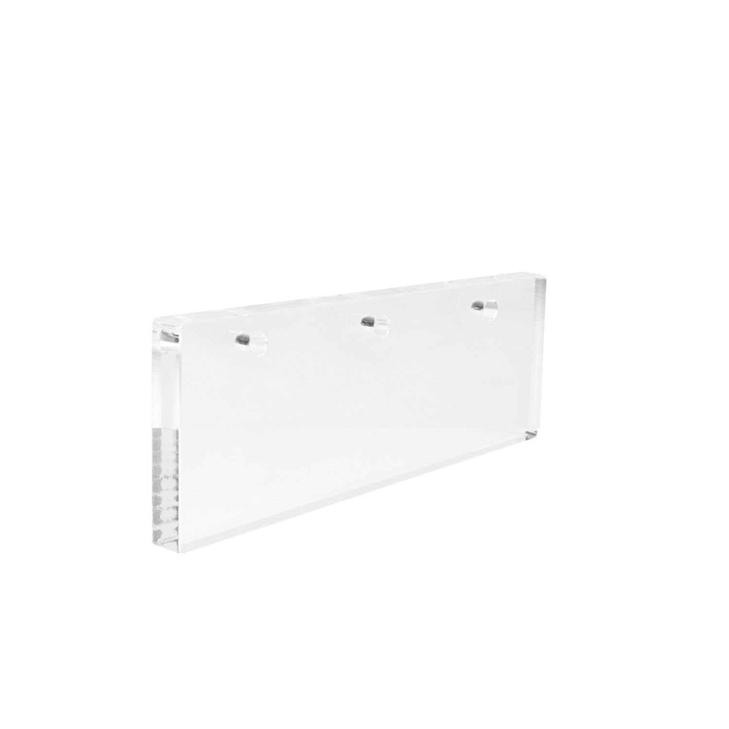 P17 - ANNA | SET: 2 Piedi in plastica + 8 Staffe + 4 Viti + 4 Bulloni + 4 Guarnizioni | Dimensioni: Altezza 7 cm Lunghezza 22 cm Spessore 1,5 cm | Finitura: Trasparente | Effetto Letto/Divano Sospeso